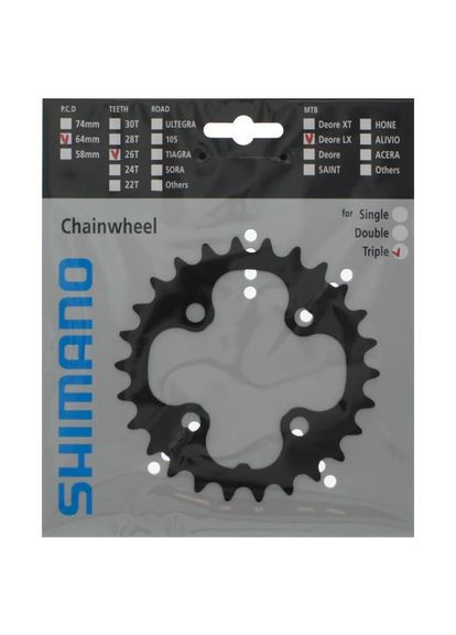 Звезда для шатунов Deore LX M660 26T (CMK037) Shimano (369782923)