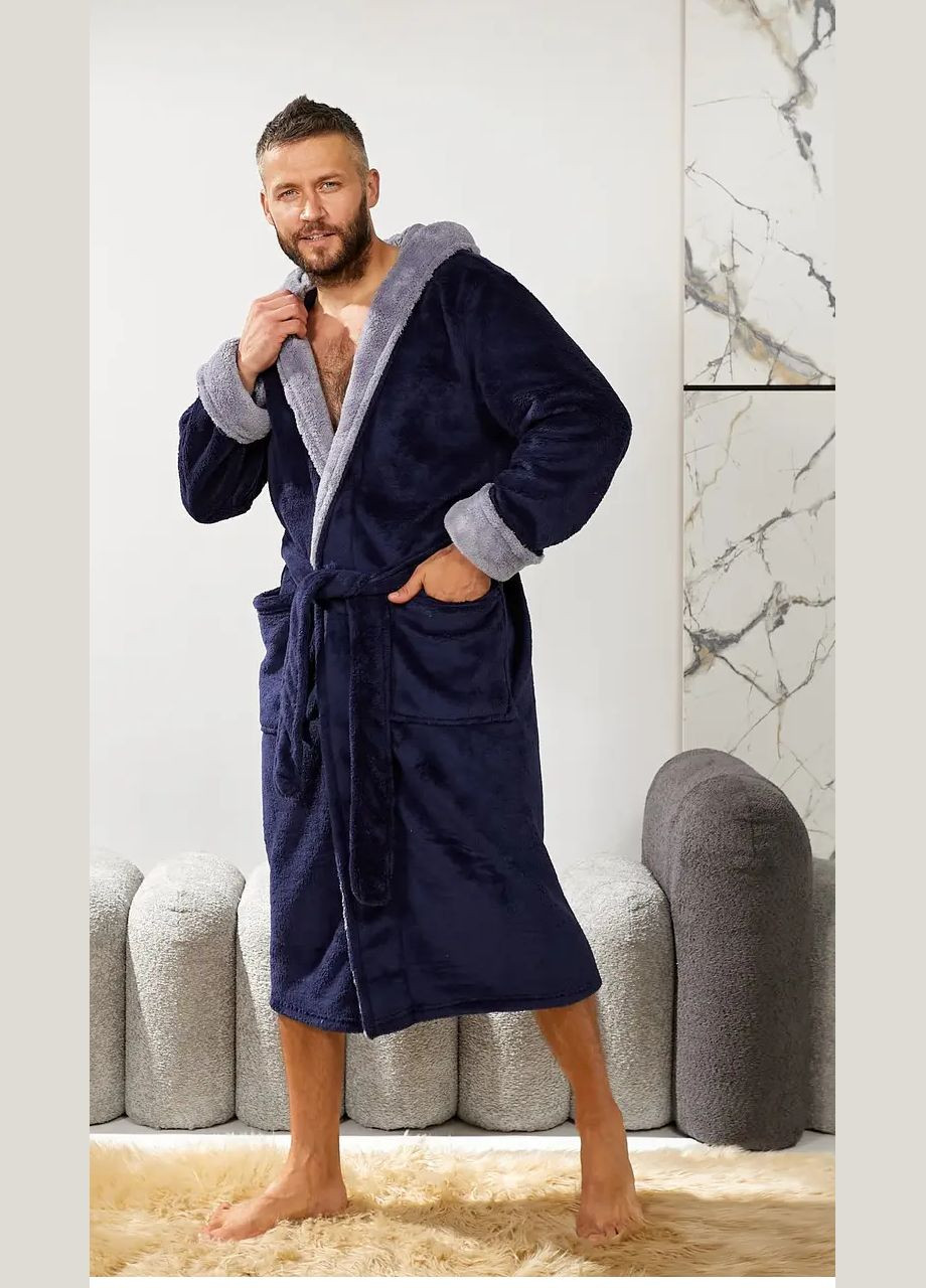 Халат махровий чоловічий довгий, теплий No Brand халат (305848498)