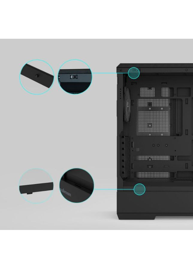 Корпус P50 DS Black без БЖ Zalman (364861798)