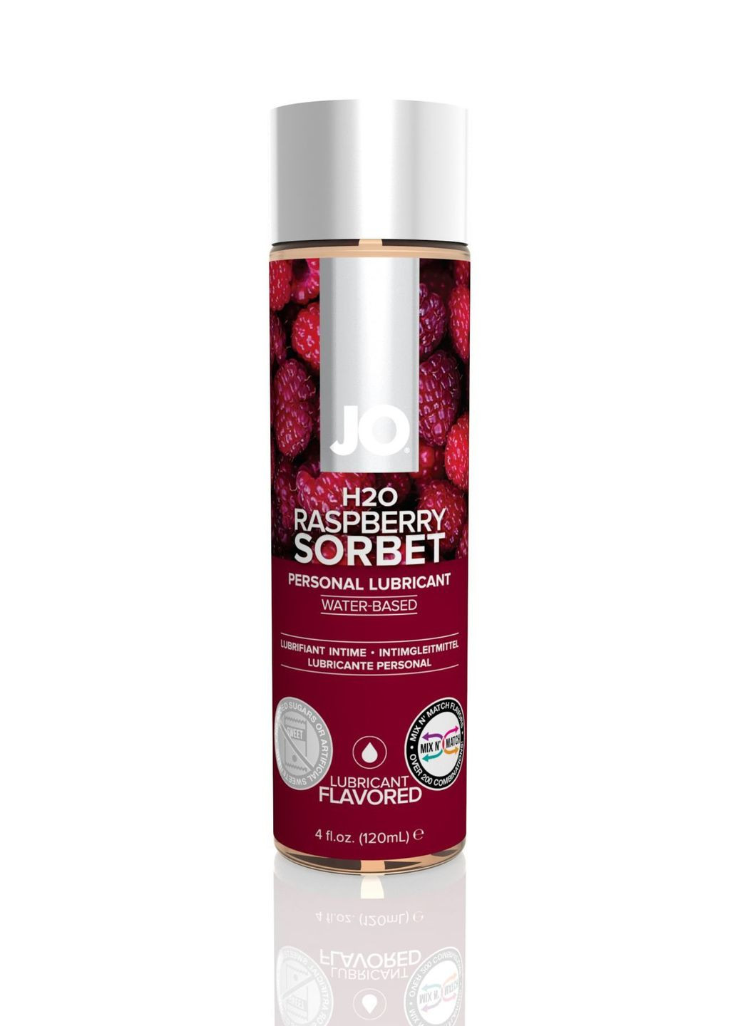 Смазка на водной основе H2O Raspberry Sorbet (120 мл) без сахара, растительный глицерин System JO (289873177)