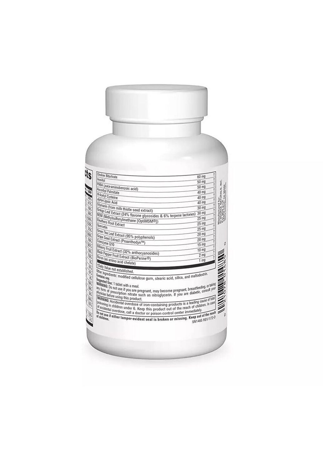 Витамины и минералы Advanced One Multiple No Iron, 30 таблеток Source Naturals (293481306)
