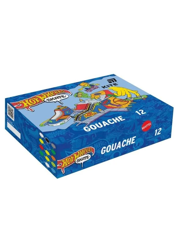 Гуаш " " 12 кол. 20 мл /HW25-063/ Hot Wheels (1/12) Kite (392058771)