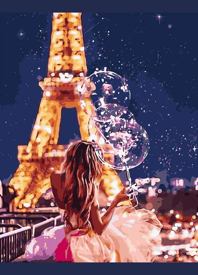 Картина по номерам ПРЕМИУМ Сказочный Париж (с лаком и уровнем) 40х50 см VA-1114 () Strateg (328944125)