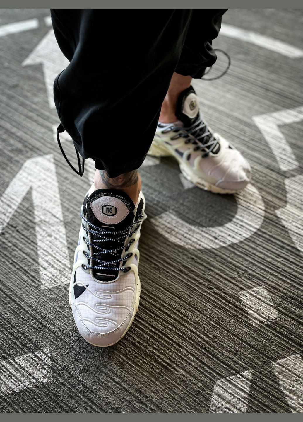 Белые всесезонные кроссовки мужские air max tn plus terrascape white | найк аир макс тн плюс белые No Brand