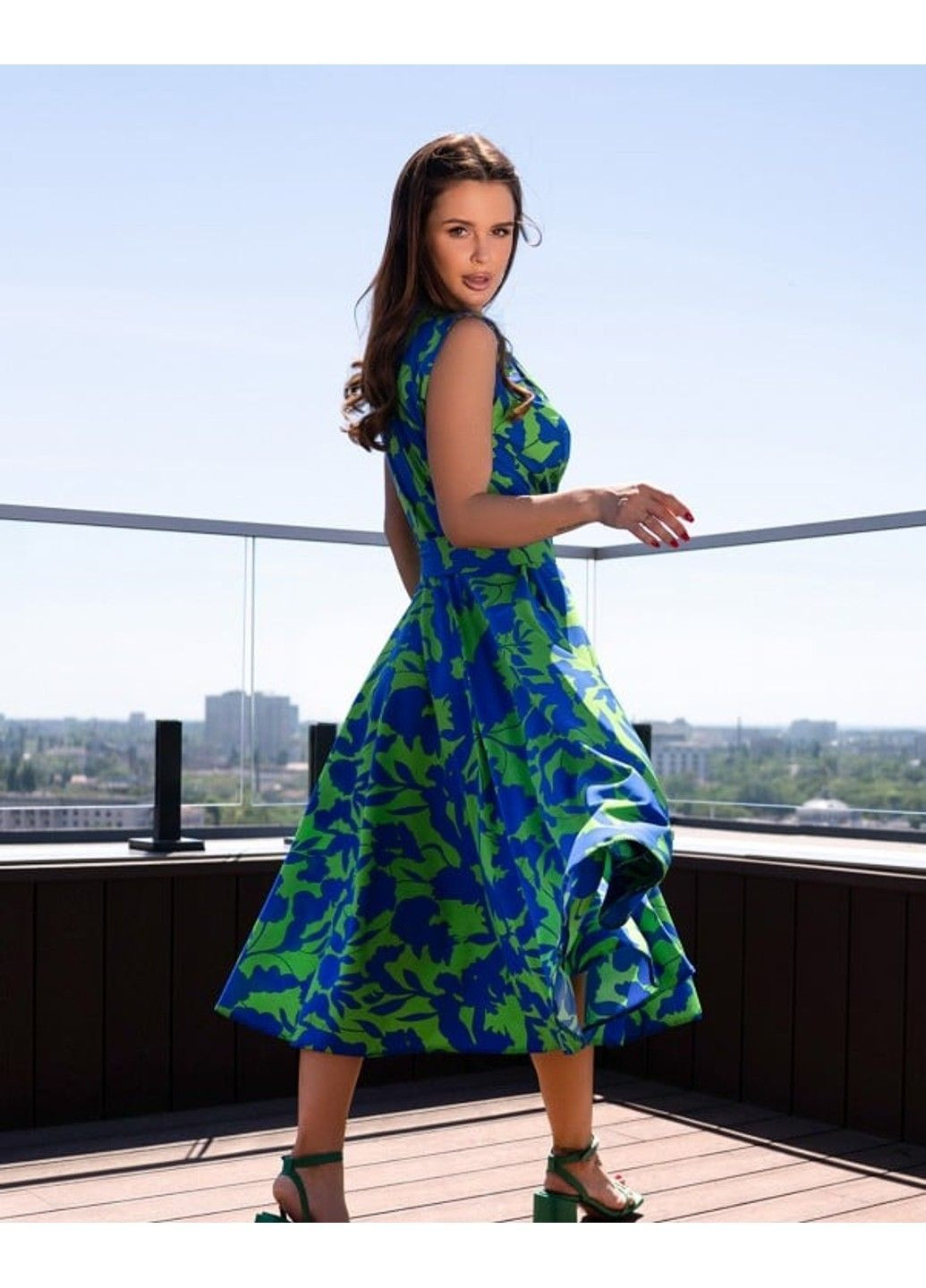 Салатова повсякденний сукні 14719 ISSA PLUS