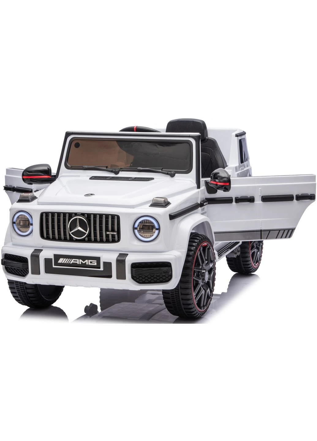 Детский электромобиль MERCEDES G63 12V белый с пультом управления Diego Playhouse (401774920)