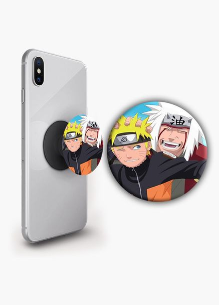 Держатель для телефона PopSockets Аниме Наруто #015 Черный No Brand (304505005)