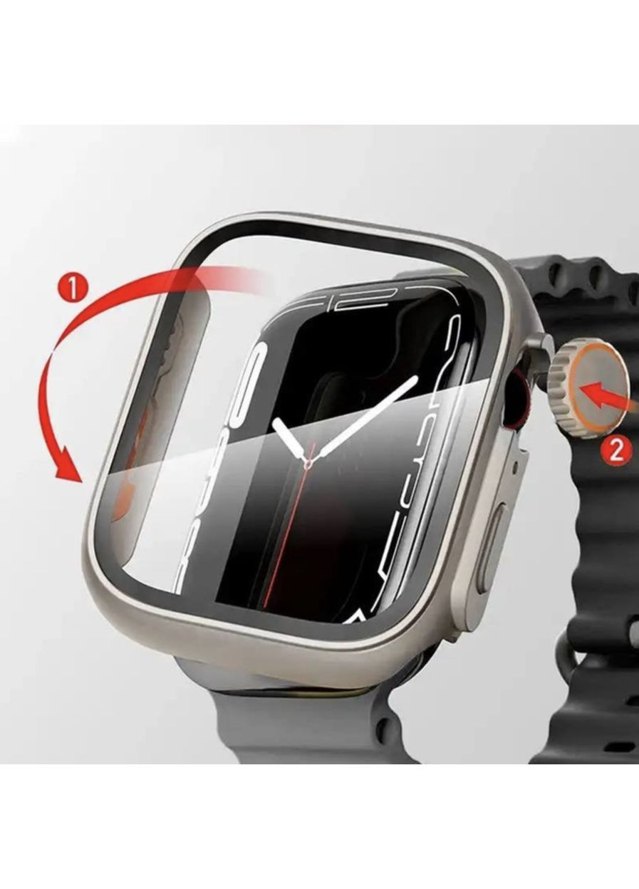 Защитный чехол с защитным стеклом 3 для Apple Watch 40 мм в стиле Ultra Titanium CHOICE (361855478)