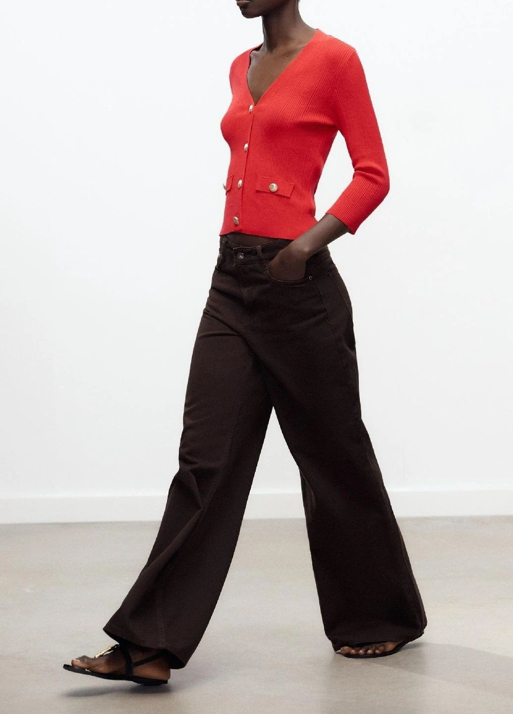 Красный лето кардиган Zara