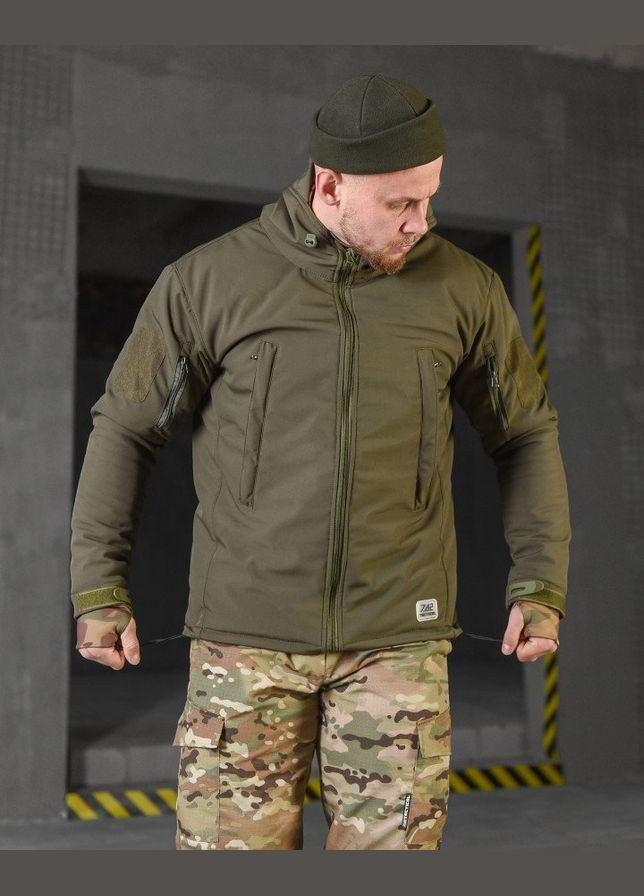 Тактична зимова куртка 7.62 Tactical SoftShell на Omni-Heat хакі No Brand (314745169)