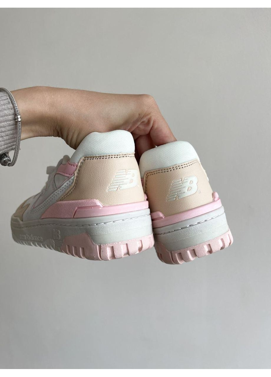 Розовые демисезонные кроссовки мужские new balance 550 white pink нью беланс 550 No Brand