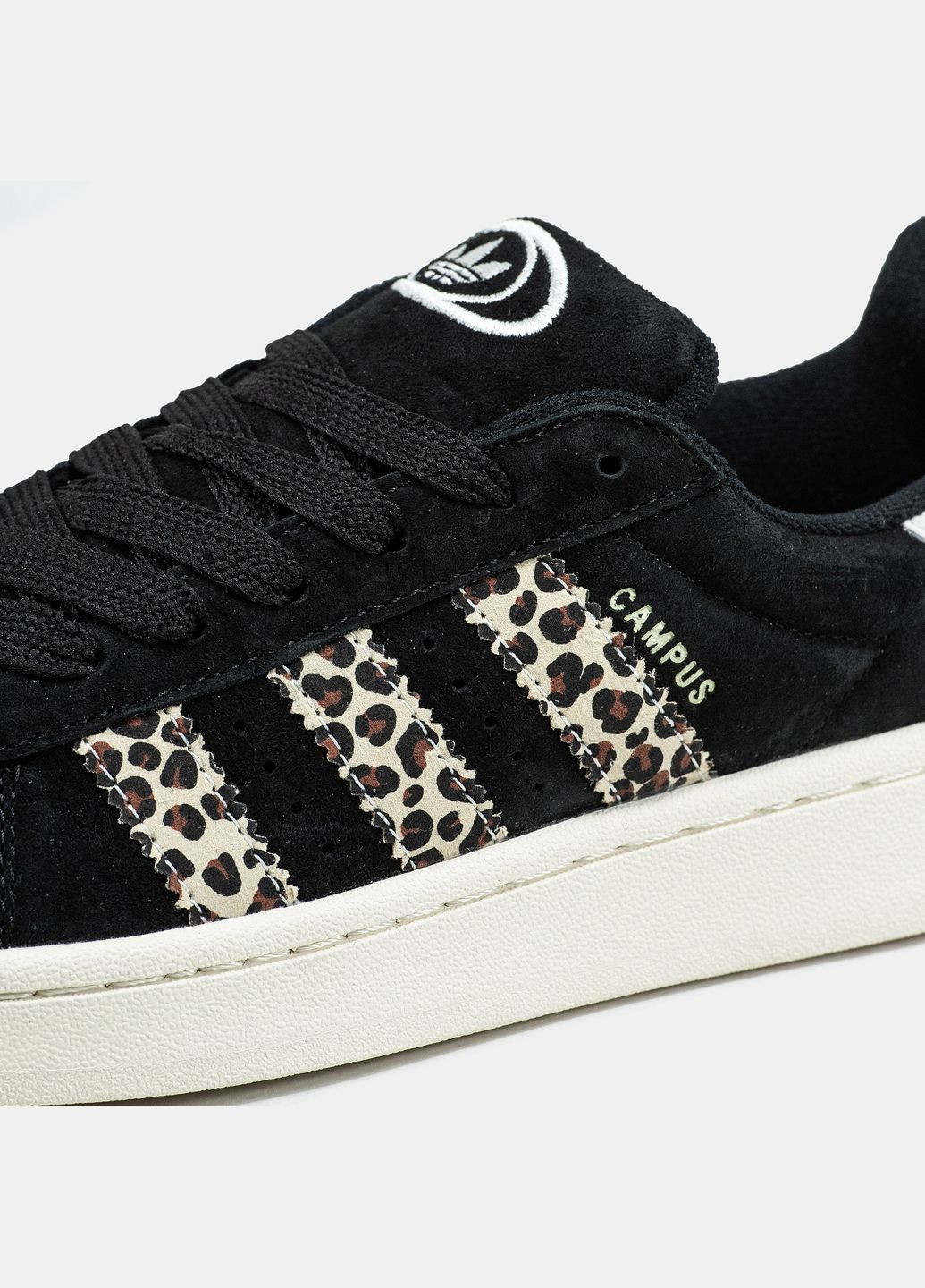 Кроссовки женские Adidas Campus 00s black leopard | Адидас Кампус черные No Brand чёрные демисезоны (315683640)