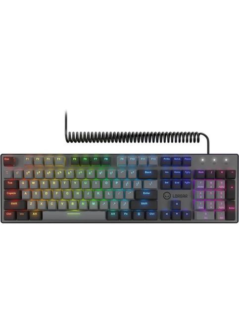 Клавиатура (LRGGK514B-UA) LORGAR Azar 514 RGB USB UA Black (307357336)