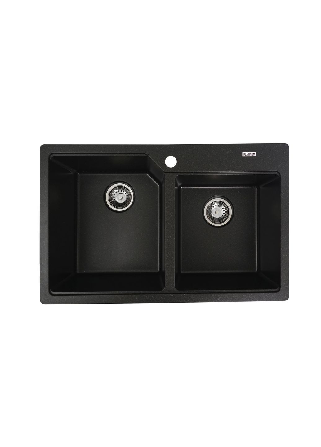 Гранитная мойка для кухни HARMONY 7850 матовая Черный металлик Valeso (358059962)