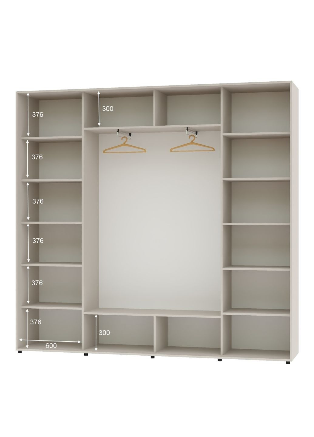 Шафа-купе тридверна 230*45*230 Кашемір 3 двері ДСП ШК-05 Алекса (360478401)