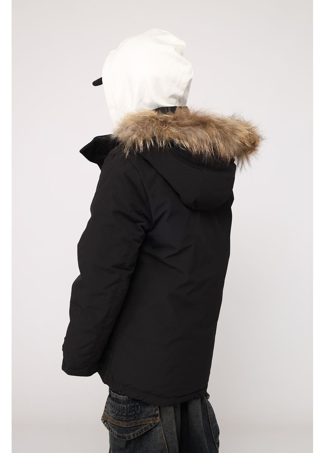 Чорна зимня куртка для хлопчика колір чорний цб-00280233 Yuki