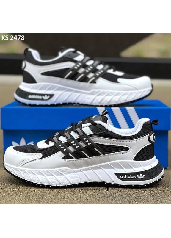 КРОССОВКИ ЖЕНСКИЕ ADIDAS EDITION WHITE BLACK АДИДАС ЕДИТИОН БЕЛЫЕ No Brand белые демисезоны (391938665)