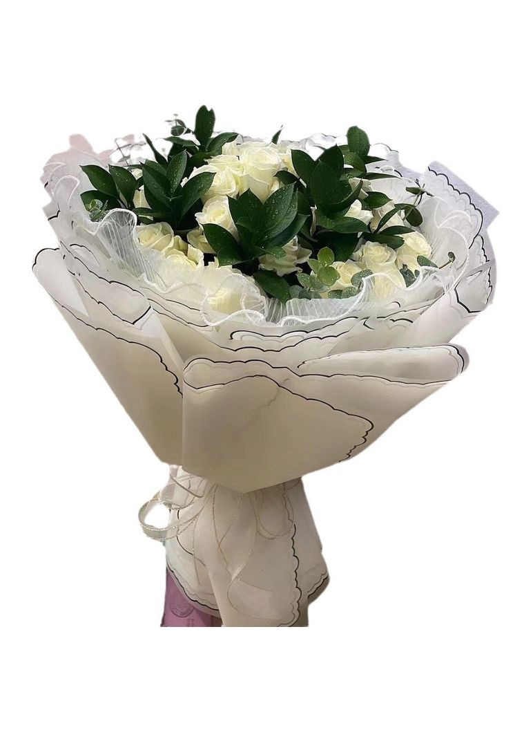 Калька 58х58 см для квітів із візерунком паковання 5 шт. No Brand (345703615)