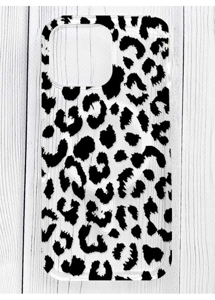 Магнітний чохол на iPhone 16 Pro Max із підтримкою MagSafe Леопардовий принт (принт 374) Silicone Case (356124742)