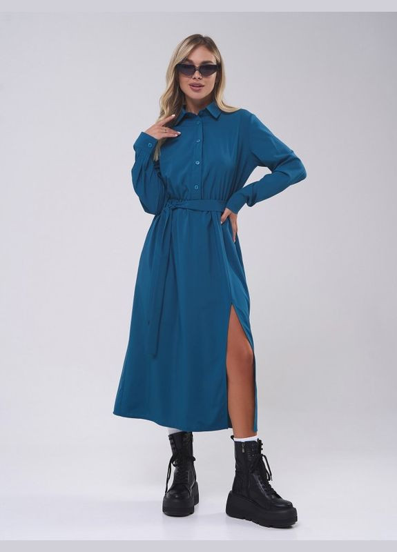 Зеленое платье sa-555 зеленое ISSA PLUS однотонное