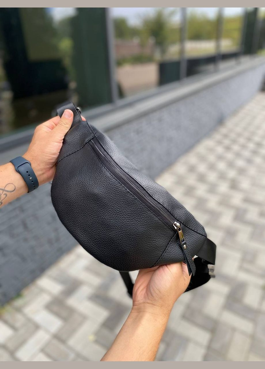 Сумка кожаная нагрудная мужская через плечо Grand leather No Brand (330134531)