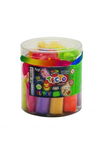 Набір для ліплення "Fluoric", 22 кольори (укр) Danko Toys (318017722)