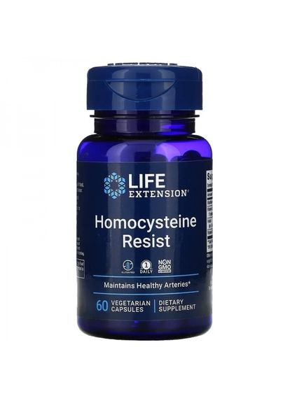 Резистентность гомоцистеина, Homocysteine Resist,, 60 капсул (LEX21216) Life Extension (266038746)
