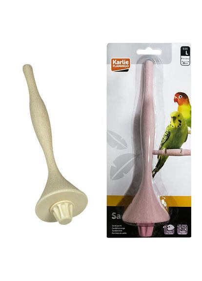 Іграшка для птахів Karlie Sand Perch Plastic 21.5x2.5 см (5400274744832) Flamingo (279564099)