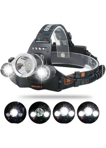 Налобний ліхтар BL-RJ-3000-T6 4 режими Повна комплектація (2104618822) Bailong (370606339)