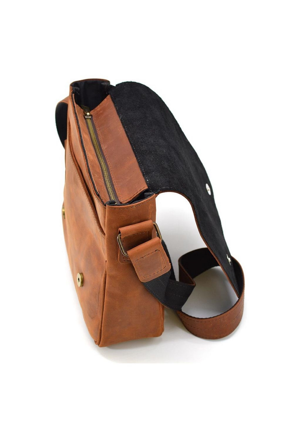 Чоловіча шкіряна сумка через плече 28х26х9 см TARWA (315871508)