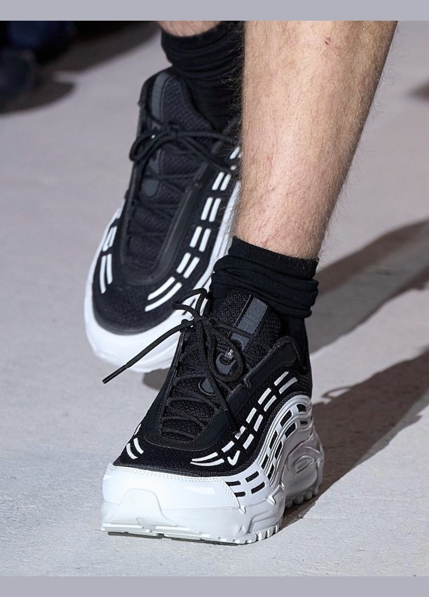 Черно-белые всесезонные кроссовки air max tl 2.5 comme des garcons homme plus black white - hj6539-101 Nike