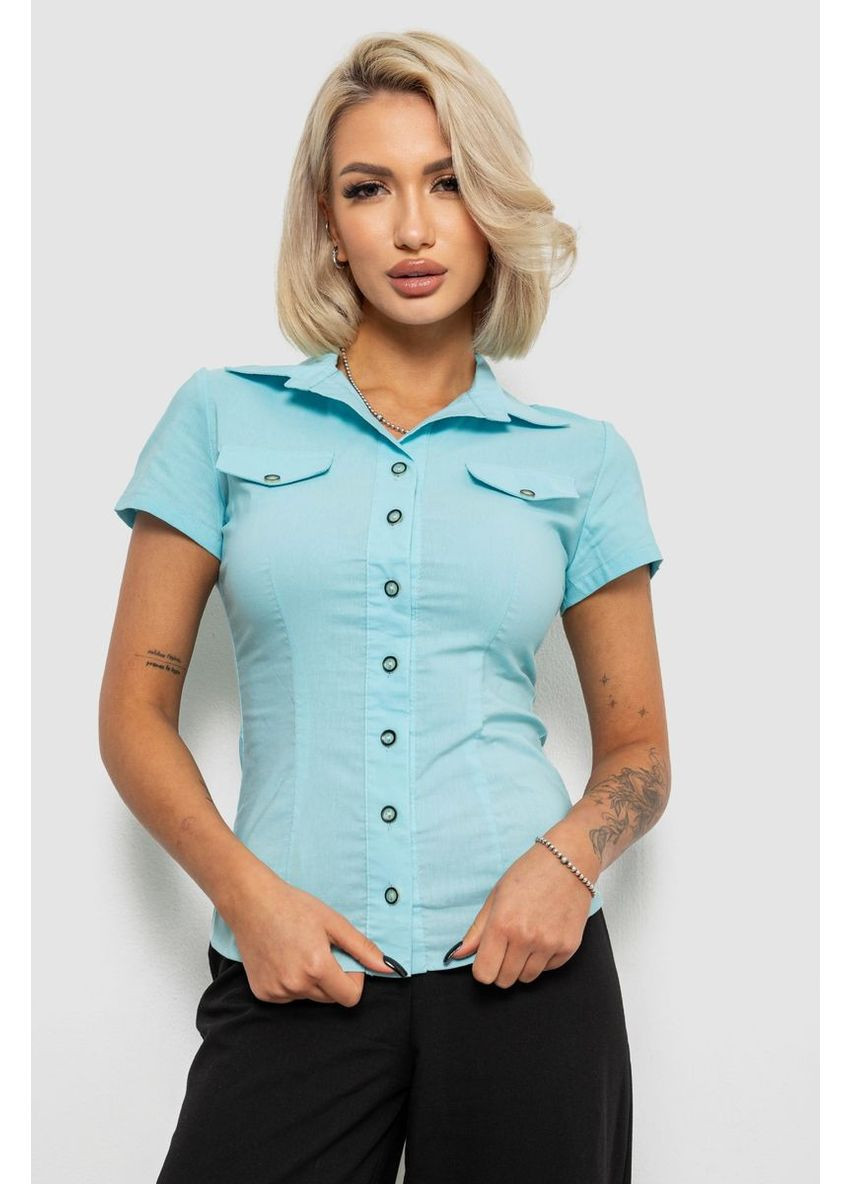 Голубой рубашка Ager