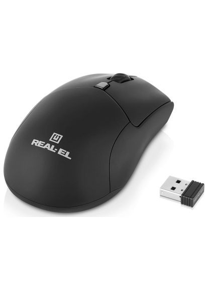 Мышка (EL123200048) Real-El RM-460W Wireless/Bluetooth Black (366649845)
