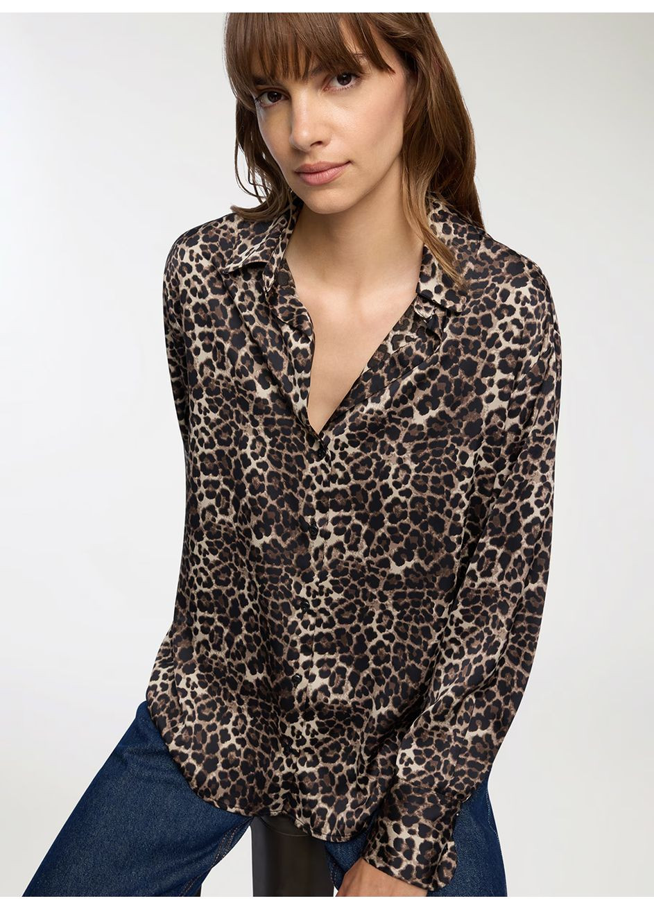 Чёрная блузка женщин Terranova