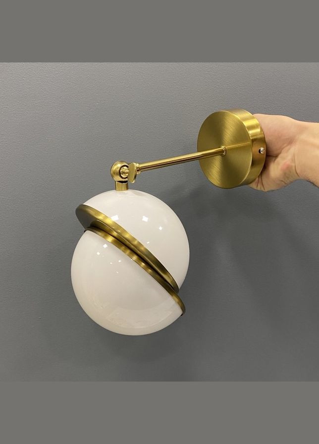 Бронзовая дизайнерская бра/настенный светильник "Полусферы" 15см (61-WV1021-1 BRZ) No Brand (370072369)