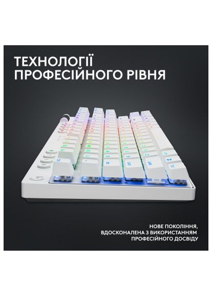 Клавіатура (920-012148) Logitech G PRO X TKL Lightspeed Tactile USB UA White (366155533)