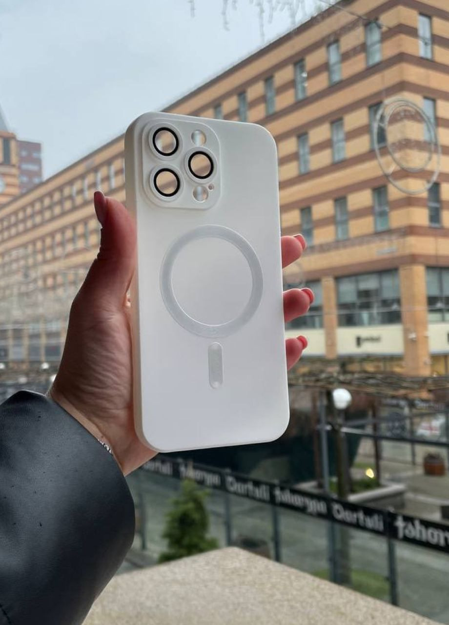 Силіконовий чохол для iPhone 12 Pro White MagSafe / Айфон 12 Про білий з магсейф No Brand (299153296)
