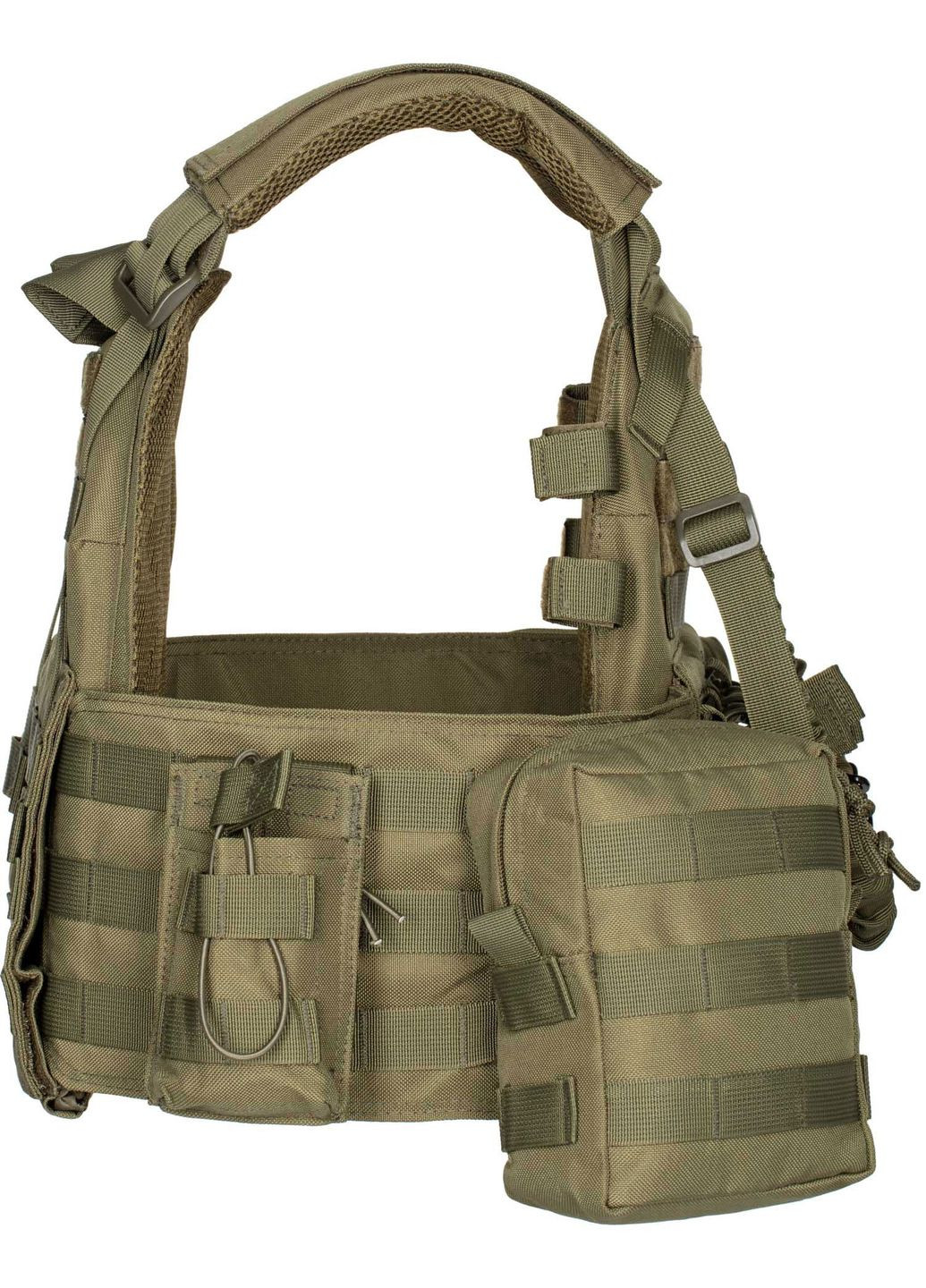 Плитоноска 2Е Тип 1 с карманами для боковой защиты и итогами Молле зеленая (MILPLACARR1-OG) 2E (362731931)