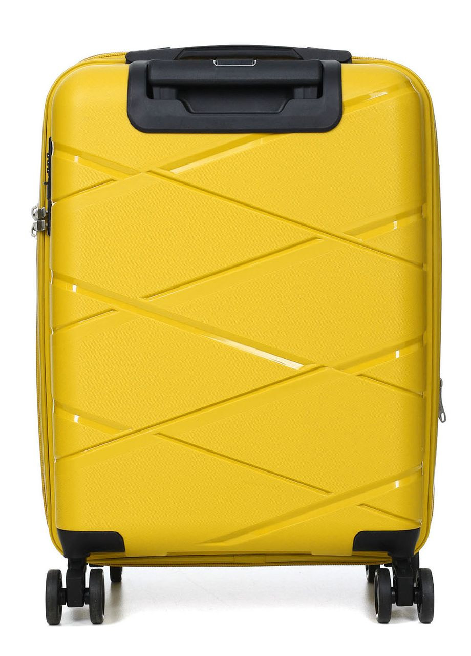 Чемодан малый S полипропилен жёлтый 55х38х24+5см/49л/3кг/ 289 WORLDLINE (324802225)