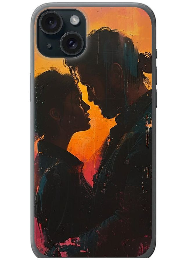 Силиконовый чехол 'Любовь на полотне' для Endorphone Apple iPhone 15 Plus (286768601)