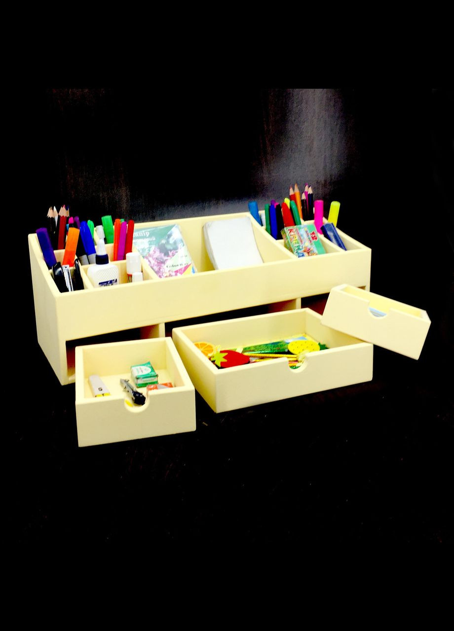 Органайзер настільний з дерева Адолфо лимонад (КНЦ-008451) No Brand (328226282)