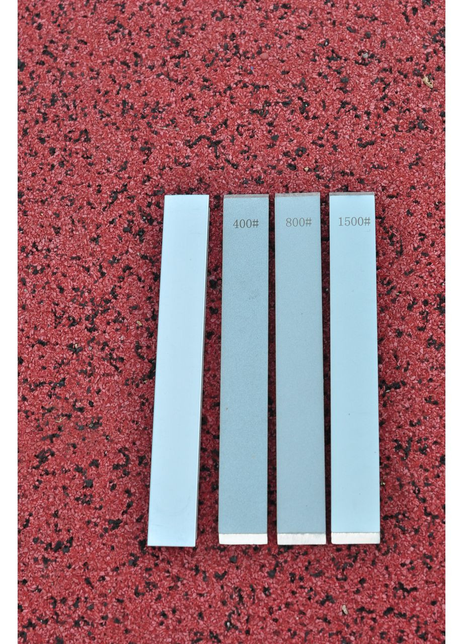 Точильний алмазний брусок на алюмінієвій основі 4шт з шкірою і пастою, набір брусків для кухні Ruixin (361856904)