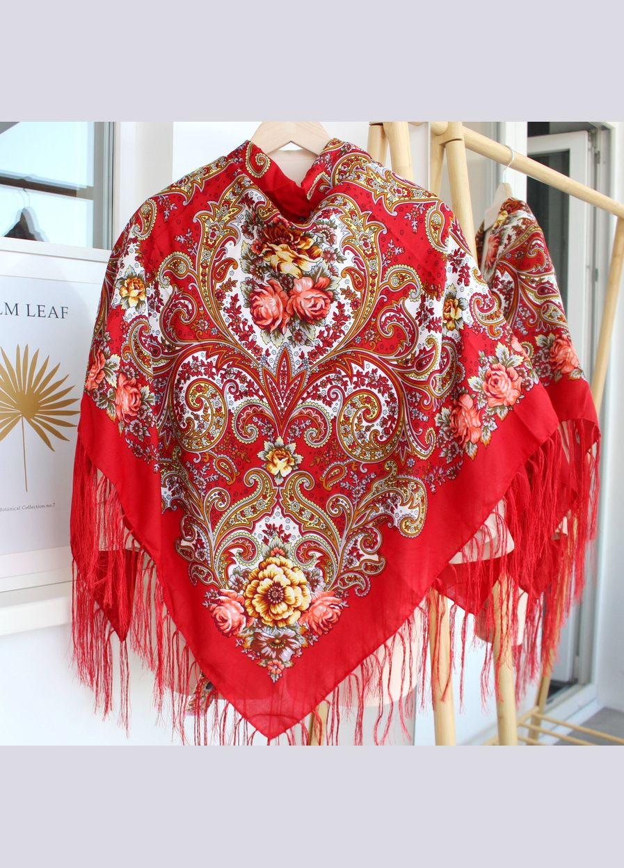 Платок шерстяной народный "Лесная песня" код 632022 Husta (322502478)