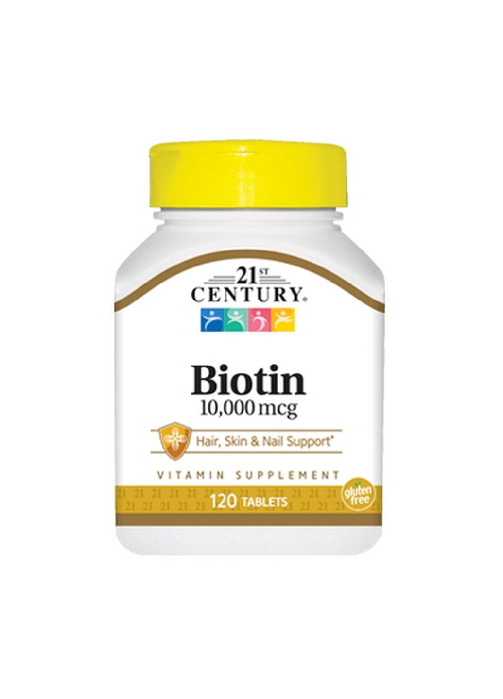 Витамины и минералы Biotin 10000 mcg, 120 таблеток 21st Century (293477347)
