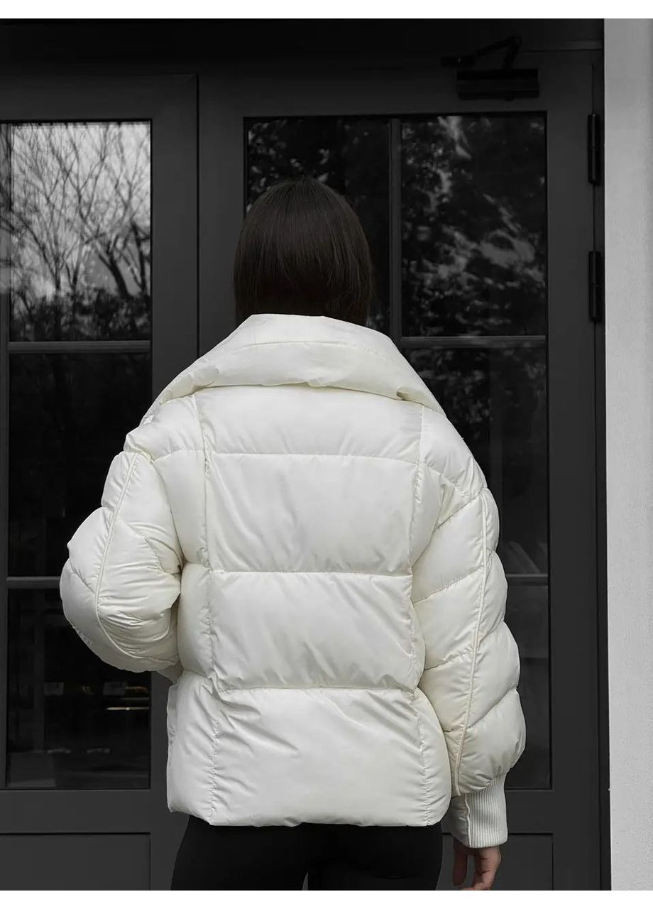 Молочная зимняя женская зимняя куртка SK