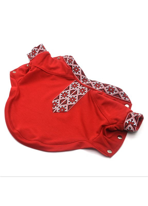 Рубашка Вышиванка для собак красная Тойтерьер 25х34 см Zoo-hunt (280851641)