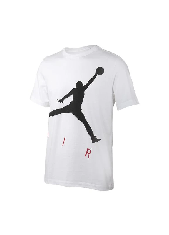 Белая футболка nike m j jumpman air hbr ss crew Jordan