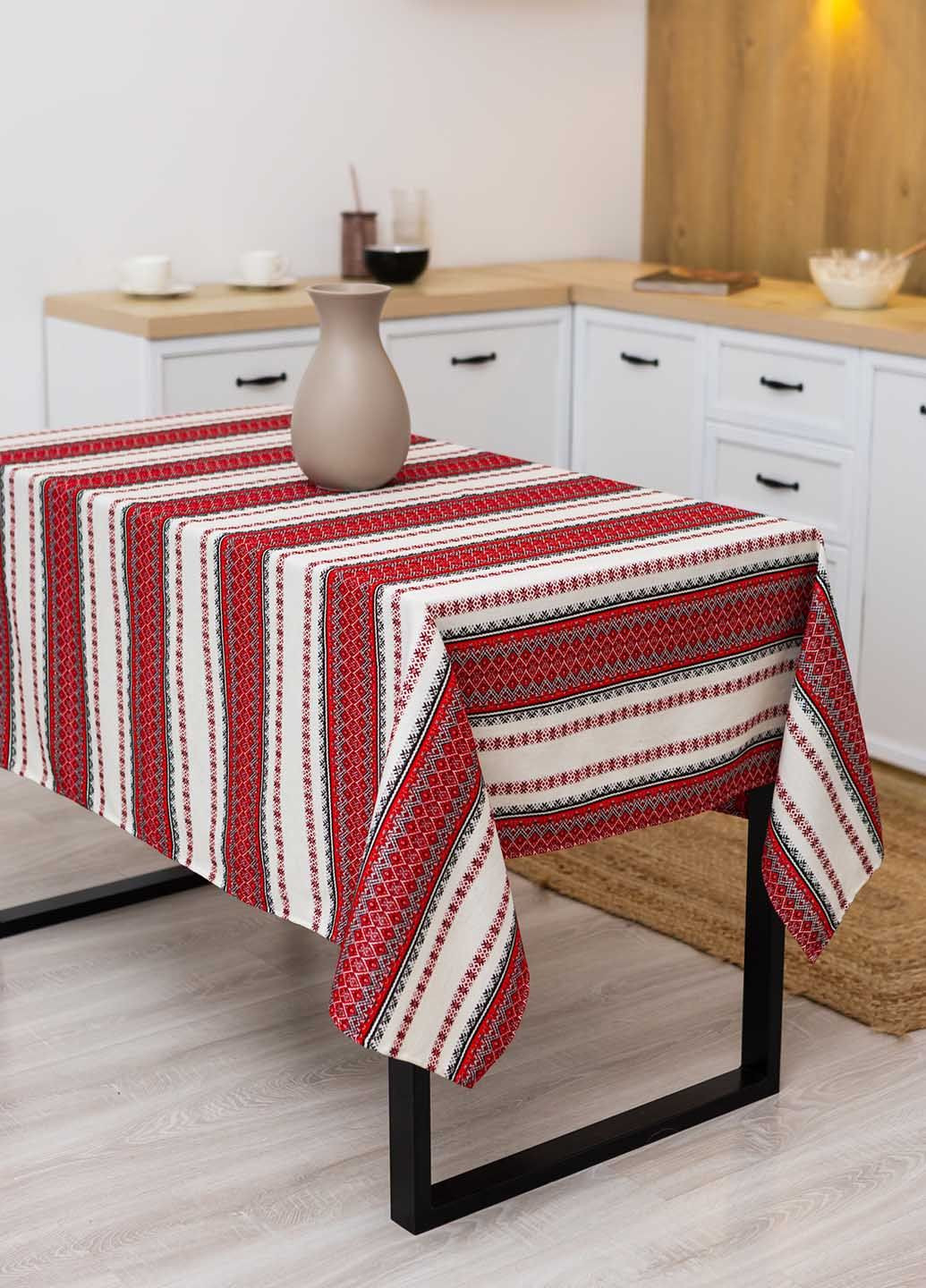 Скатертина вишита з українським орнаментом 1.8м х 1.5м (мст1118) Homedec - (322057079)