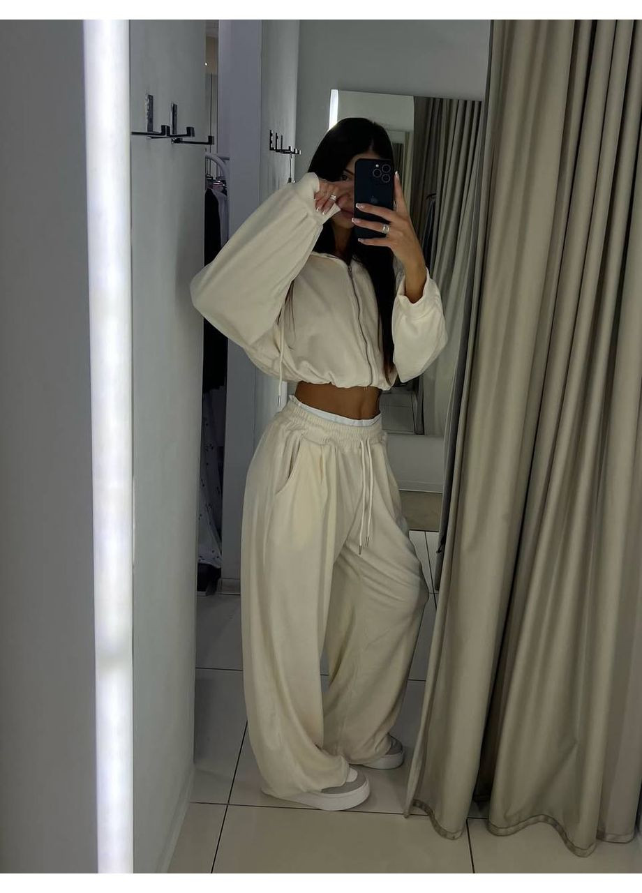 Женский костюм из плюшевого велюра – Размерная сетка в описании. DK/DL Мода без кордонів (360750082)