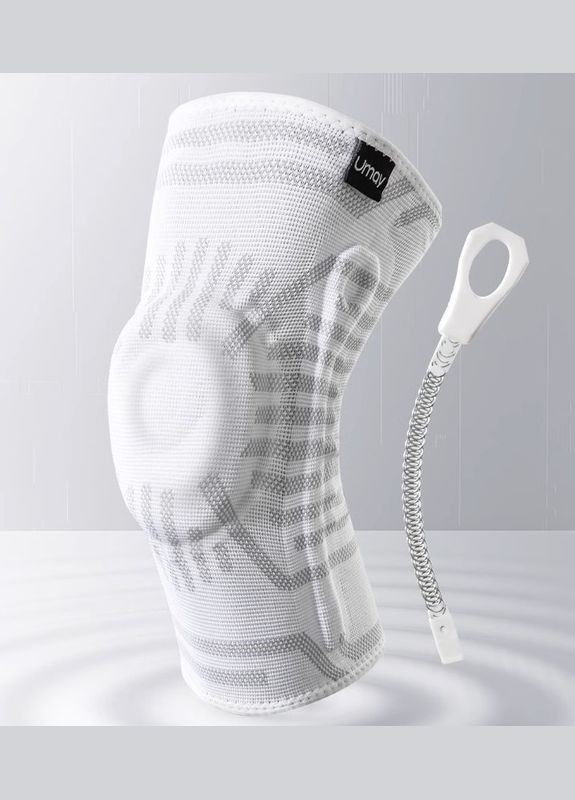 Бандаж для колена белый, размер M, окружность колена 32,5-35,5 см Umay (308845161)